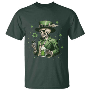 Skeleton St Patricks Day Drinking T Shirt Irish Party Gift