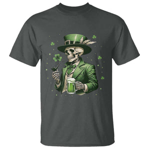 Skeleton St Patricks Day Drinking T Shirt Irish Party Gift