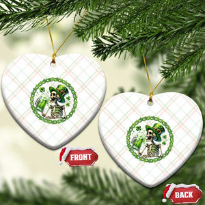 Lucky Irish Skeleton St Patricks Day Ceramic Ornament Beer Lover TS12 Print Your Wear