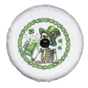 Lucky Irish Skeleton St Patricks Day Spare Tire Cover Beer Lover TS12 Print Your Wear