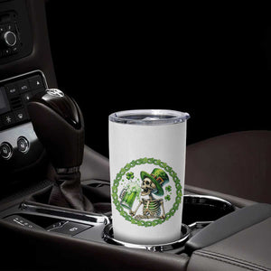 Lucky Irish Skeleton St Patricks Day Tumbler Cup Beer Lover TS12 Print Your Wear