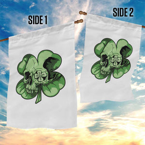 St Patricks Day Lucky Shamrock Skull Gift Garden Flag TS12 Print Your Wear