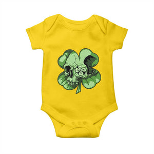 St Patricks Day Lucky Shamrock Skull Gift Baby Onesie TS12 Daisy Print Your Wear