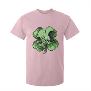 St Patricks Day Lucky Shamrock Skull Gift T Shirt For Kid TS12 Light Pink Print Your Wear