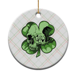 St Patricks Day Lucky Shamrock Skull Gift Ceramic Ornament TS12 1pc Christmas Plaid Print Your Wear