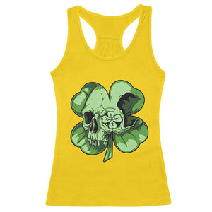 St Patricks Day Lucky Shamrock Skull Gift Racerback Tank Top TS12 Daisy Print Your Wear