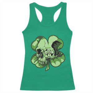 St Patricks Day Lucky Shamrock Skull Gift Racerback Tank Top TS12 Irish Green Print Your Wear