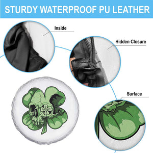 St Patricks Day Lucky Shamrock Skull Gift Spare Tire Cover TS12 Print Your Wear