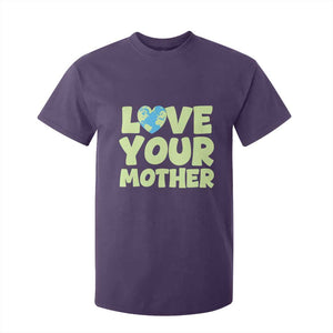 Love Your Mother Earth Day T Shirt For Kid Nature Lover Gift TS12 Purple Print Your Wear