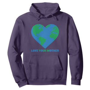 Love Your Mother Earth Day Hoodie Environmental Activism TS12 Purple Print Your Wear