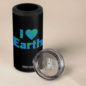 Earth Day Environmental Activism 4 in 1 Can Cooler Tumbler I Love Earth TS12 Print Your Wear