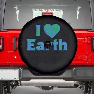 Earth Day Environmental Activism Spare Tire Cover I Love Earth TS12 Black Print Your Wear