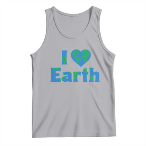 Earth Day Environmental Activism Tank Top I Love Earth TS12 Athletic Heather Print Your Wear