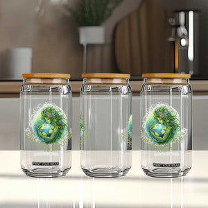 Respect Your Mother Glass Can Earth Mother Hugging Planet TS12 Print Your Wear