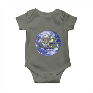 There Is No Planet B Baby Onesie Earth Day Environmental Awareness Gift TS12 Military Green Print Your Wear