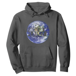 There Is No Planet B Hoodie Earth Day Environmental Awareness Gift TS12 Dark Heather Print Your Wear