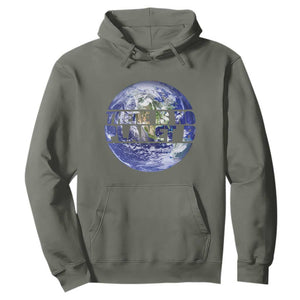 There Is No Planet B Hoodie Earth Day Environmental Awareness Gift TS12 Military Green Print Your Wear