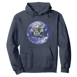 There Is No Planet B Hoodie Earth Day Environmental Awareness Gift TS12 Navy Print Your Wear