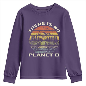 Nature Lover Shirt, Earth Day Gift, Save the Planet Shirt, Nature T-Shirt, Nature Lover Gift, Outdoor Environment Shirts, No Planet B Shirt Youth Sweatshirt TS12 Purple Print Your Wear