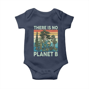 Vintage There Is No Planet B Earth Day Gift Baby Onesie TS12 Navy Print Your Wear