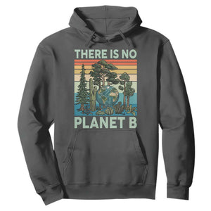 Vintage There Is No Planet B Earth Day Gift Hoodie TS12 Dark Heather Print Your Wear