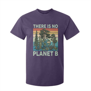 Vintage There Is No Planet B Earth Day Gift T Shirt For Kid TS12 Purple Print Your Wear