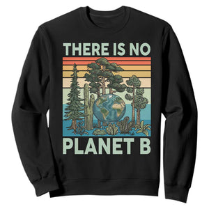 Vintage There Is No Planet B Earth Day Gift Sweatshirt TS12 Black Print Your Wear