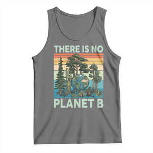 Vintage There Is No Planet B Earth Day Gift Tank Top TS12 Black Heather Print Your Wear