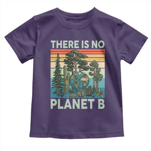 Vintage There Is No Planet B Earth Day Gift Toddler T Shirt TS12 Purple Print Your Wear