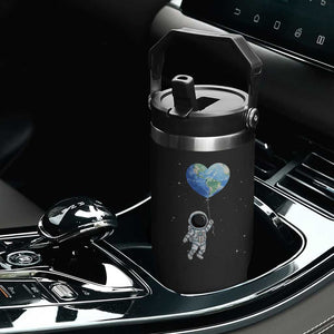 Astronaut Protect The Planet Flip Straw Tumbler Earth Day Gift TS12 Print Your Wear
