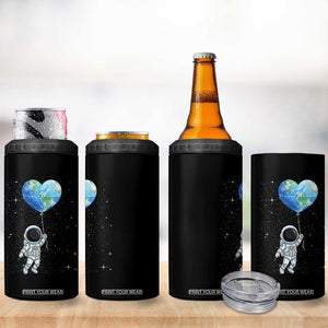 Astronaut Protect The Planet 4 in 1 Can Cooler Tumbler Earth Day Gift TS12 Print Your Wear