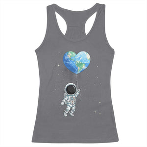 Astronaut Protect The Planet Racerback Tank Top Earth Day Gift TS12 Charcoal Print Your Wear