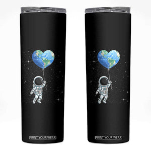 Astronaut Protect The Planet Skinny Tumbler Earth Day Gift TS12 Black Print Your Wear