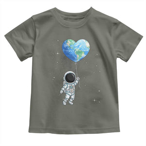 Astronaut Protect The Planet Toddler T Shirt Earth Day Gift TS12 Military Green Print Your Wear