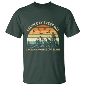 Earth Day Everyday T Shirt Save And Protect Our Earth TS12 Dark Forest Green Print Your Wear