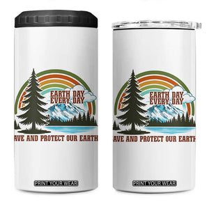 Earth Day Everyday 4 in 1 Can Cooler Tumbler Save The Planet Nature Lover Gift TS12 One Size: 16 oz White Print Your Wear