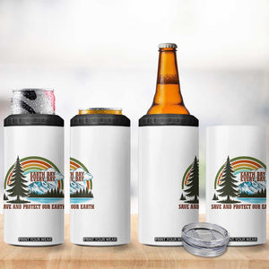 Earth Day Everyday 4 in 1 Can Cooler Tumbler Save The Planet Nature Lover Gift TS12 Print Your Wear