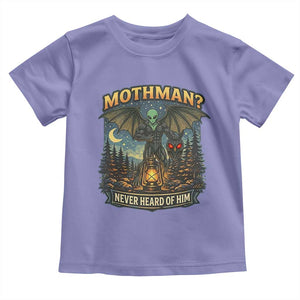 Funny Mothman Cryptid Believer Toddler T Shirt Never Heard Of Him TS12 Violet Print Your Wear