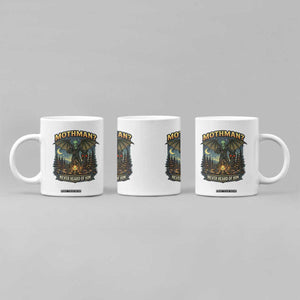 Funny Mothman Cryptid Believer Coffee Mug Never Heard Of Him TS12 Print Your Wear