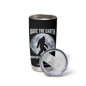 Save The Earth Bigfoot Lives Here Tumbler Cup Earth Day Nature Lover TS12 Print Your Wear