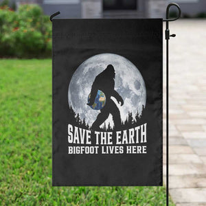Save Our Planet Nature Lover Garden Flag Bigfoot Lives Here TS12 Print Your Wear