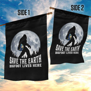 Save Our Planet Nature Lover Garden Flag Bigfoot Lives Here TS12 Print Your Wear