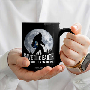 Save Our Planet Nature Lover Coffee Mug Bigfoot Lives Here TS12 Print Your Wear