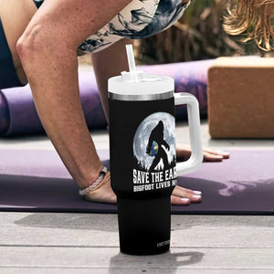 Save Our Planet Nature Lover Tumbler With Handle Bigfoot Lives Here TS12 Print Your Wear