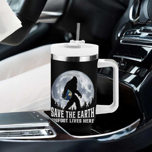 Save Our Planet Nature Lover Tumbler With Handle Bigfoot Lives Here TS12 Print Your Wear
