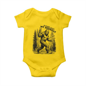 Please Save My Hideout Baby Onesie Bigfoot Forest Protector TS12 Daisy Print Your Wear
