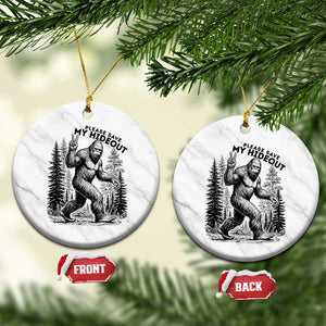 Please Save My Hideout Ceramic Ornament Bigfoot Forest Protector TS12 1pc White Marble Print Your Wear