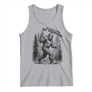 Please Save My Hideout Tank Top Bigfoot Forest Protector TS12 Athletic Heather Print Your Wear