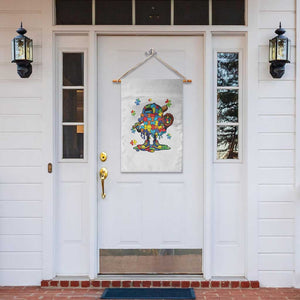 Autism Acceptance Baseball Garden Flag Colorful Drip Graphic Neurodiversity Support TS12 Print Your Wear