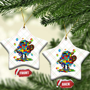 Autism Acceptance Baseball Ceramic Ornament Colorful Drip Graphic Neurodiversity Support TS12 Print Your Wear